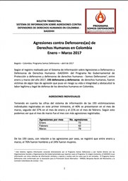 BOLETÍN TRIMESTRAL ENERO – MARZO 2017