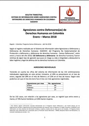 BOLETÍN TRIMESTRAL ENERO – MARZO 2018