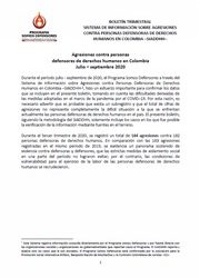 BOLETÍN TRIMESTRAL JULIO – SEPTIEMBRE 2020