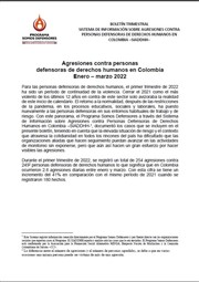 BOLETÍN TRIMESTRAL ENERO – MARZO 2022